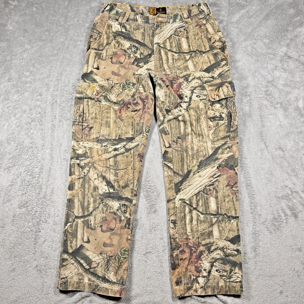Browning Camo Cargo Pants Mens Small Hunting Workwear Cargo Pockets